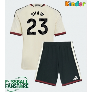Manchester United Luke Shaw #23 Replik 3rd trikot Kinder 2026-27 Kurzarm (+ Kurze Hosen)